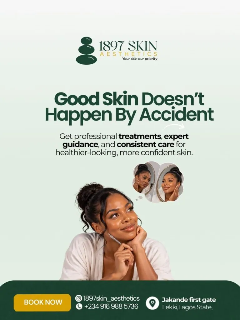 1897 Skin "Good skin doesn't happen by accident" flyer