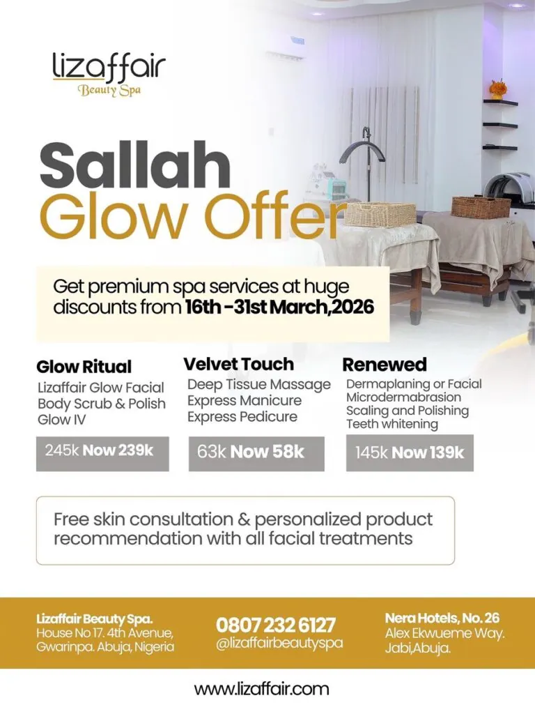 Lizaffair Sallah glow offer flyer