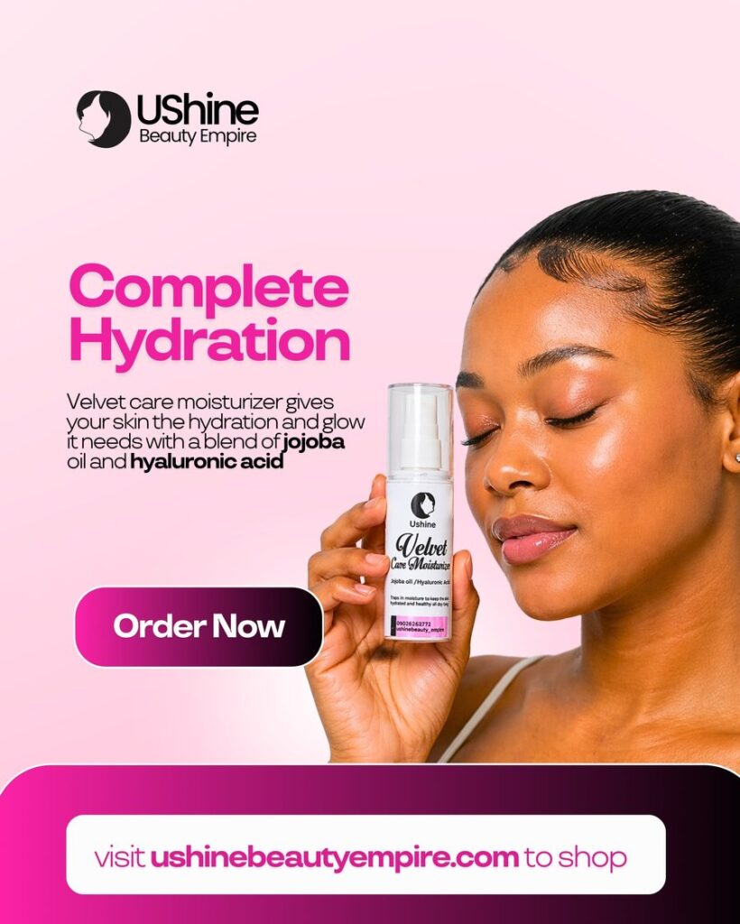 UShine complete hydration facial flyer