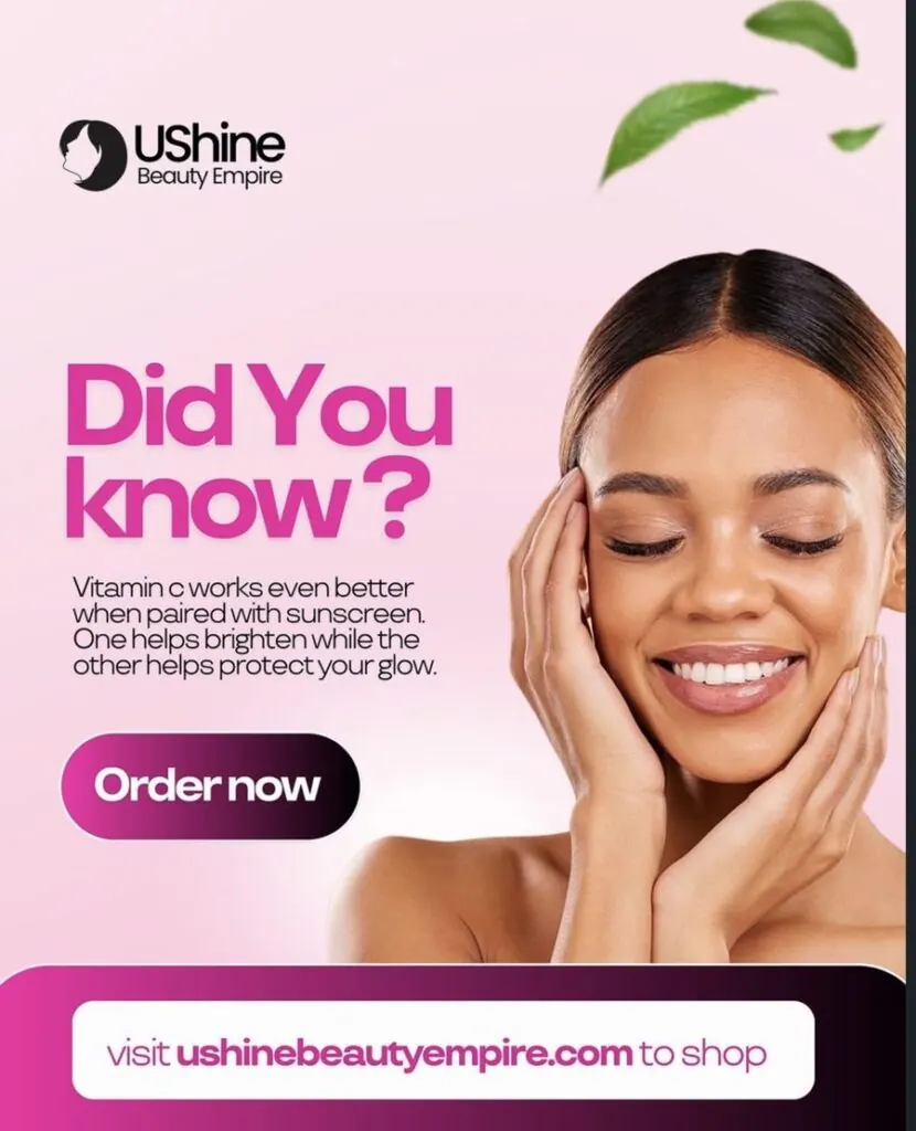 UShine Beauty Empire "Did you know?" flyer